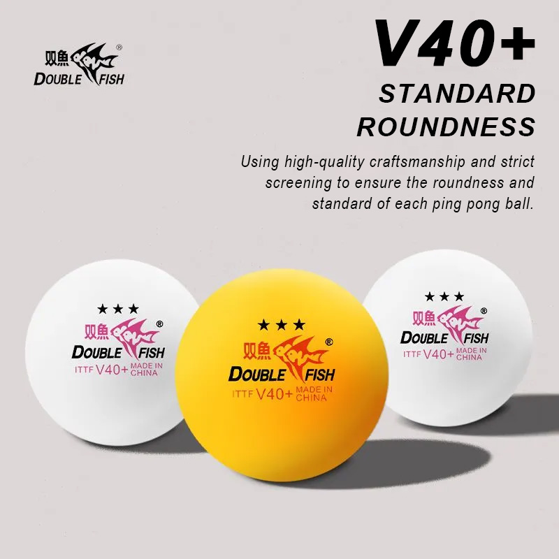 Table Tennis Video Game - DOUBLE FISH 3 Star V40+ Palline